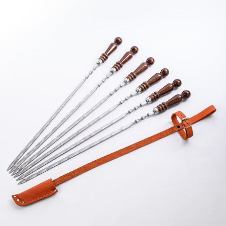 A set of skewers 670*12*3 mm in a leather quiver в Ростове-на-Дону