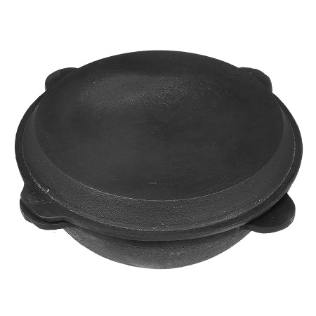 Cast iron cauldron 8 l flat bottom with a frying pan lid в Ростове-на-Дону