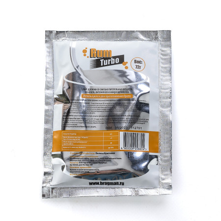 Turbo yeast alcohol BragMan "RUM TURBO" (72 gr) в Ростове-на-Дону