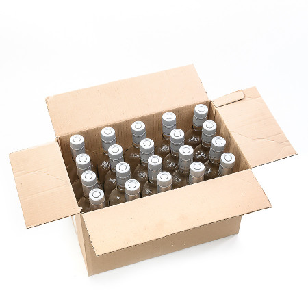 20 бутылок "Фляжка" 0,5 л с пробками гуала в коробке в Ростове-на-Дону